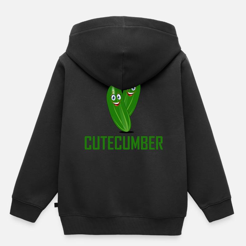 légume - Sweat Premium à capuche enfant bio - noir