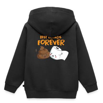 Meilleurs amis - Sweat Premium à capuche enfant bio - noir - Dos - AI Model Kid Male (0cm)