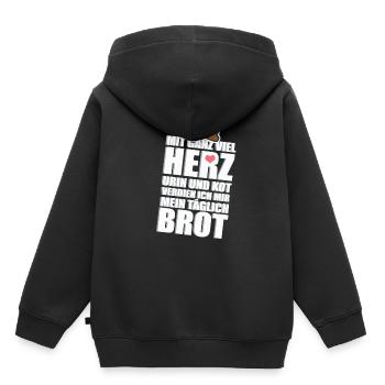 Altenpfleger Krankenpfleger - Kinder Premium Organic Hoodie - Schwarz - Hinten - AI Model Kid Male (0cm)