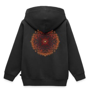 étincelle - Sweat Premium à capuche enfant bio - noir - Dos - AI Model Kid Male (0cm)