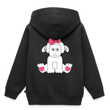 Sheep Drawing Hearts Easter Children Baby Lamb - Kids Premium Organic Hoodie - black - Back - AI Model Kid Male (0cm)