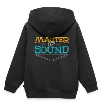 Sound engineer - Kids Premium Organic Hoodie - black - Back - AI Model Kid Male (0cm)