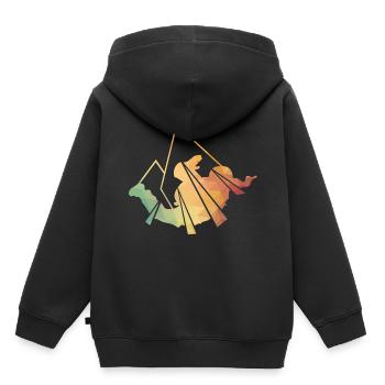 Skydiving - Kids Premium Organic Hoodie - black - Back - AI Model Kid Male (0cm)
