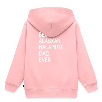 Alaskan Malamute - Kids Premium Organic Hoodie - rose - Back - AI Model Kid Female (0cm)