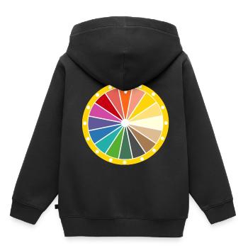 roue de la fortune - Sweat Premium à capuche enfant bio - noir - Dos - AI Model Kid Male (0cm)