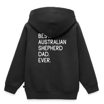 Australian Shepherd - Sweat Premium à capuche enfant bio - noir - Dos - AI Model Kid Male (0cm)