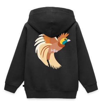 Bird of paradise - Kids Premium Organic Hoodie - black - Back - AI Model Kid Male (0cm)