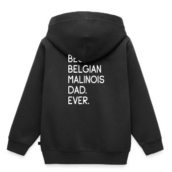 Belgian Malinois - Kinder Premium Organic Hoodie - Schwarz - Hinten - AI Model Kid Male (0cm)