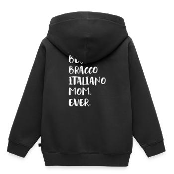 Bracco Italiano - Kids Premium Organic Hoodie - black - Back - AI Model Kid Male (0cm)