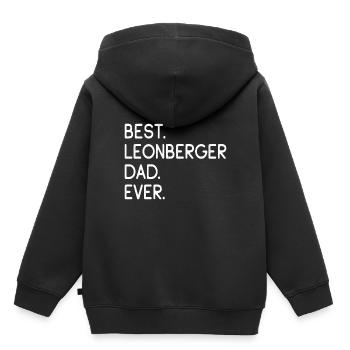 Leonberger - Kinder Premium Organic Hoodie - Schwarz - Hinten - AI Model Kid Male (0cm)