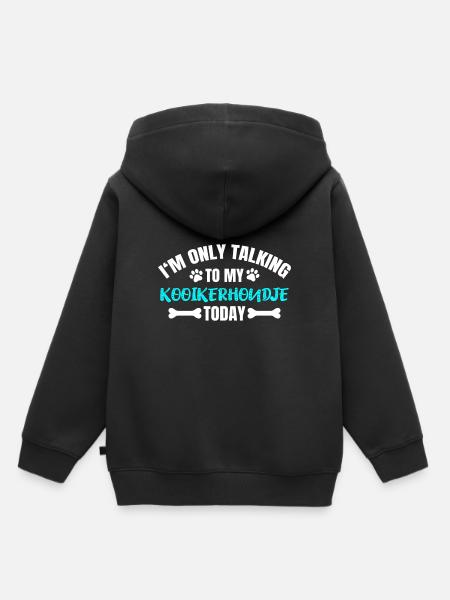 Kooikerhondje - Kinder Premium Organic Hoodie - Schwarz