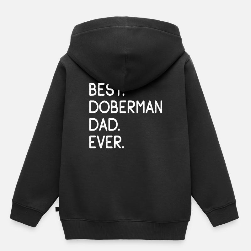 Doberman Doberman - Sweat Premium à capuche enfant bio - noir