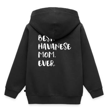 Havanese Havanese - Kids Premium Organic Hoodie - black - Back - AI Model Kid Male (0cm)