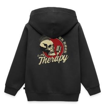 Punkrock Retro - Kinder Premium Organic Hoodie - Schwarz - Hinten - AI Model Kid Male (0cm)