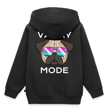 Vacay Mode Sommerurlaub - Kinder Premium Organic Hoodie - Schwarz - Hinten - AI Model Kid Male (0cm)