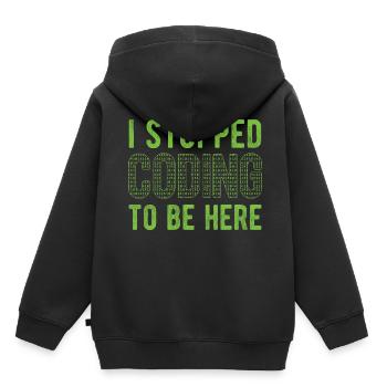 Software Ingenieur Informatiker Programmierer - Kinder Premium Organic Hoodie - Schwarz - Hinten - AI Model Kid Male (0cm)