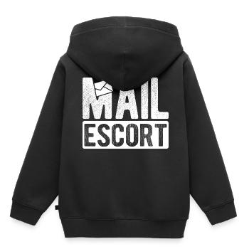 Briefträger Und Paket-Zusteller Für Postboten - Kinder Premium Organic Hoodie - Schwarz - Hinten - AI Model Kid Male (0cm)