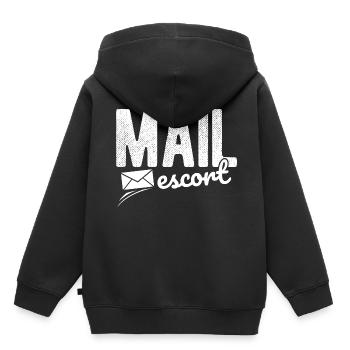 Briefträger Und Paket-Zusteller Für Postboten - Kinder Premium Organic Hoodie - Schwarz - Hinten - AI Model Kid Male (0cm)