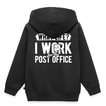 Briefträger Und Paket-Zusteller Für Postboten - Kinder Premium Organic Hoodie - Schwarz - Hinten - AI Model Kid Male (0cm)