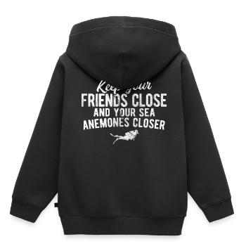 Apnoetaucher Freitaucher Taucher - Kinder Premium Organic Hoodie - Schwarz - Hinten - AI Model Kid Male (0cm)