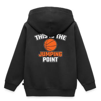 Lustiger Denglisch Spruch Denglisch Sprüche - Kinder Premium Organic Hoodie - Schwarz - Hinten - AI Model Kid Male (0cm)