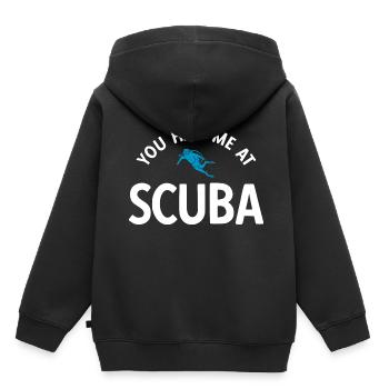 Apnoetaucher Freitaucher Taucher - Kinder Premium Organic Hoodie - Schwarz - Hinten - AI Model Kid Male (0cm)