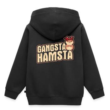 Nagetier Hamster - Kinder Premium Organic Hoodie - Schwarz - Hinten - AI Model Kid Male (0cm)