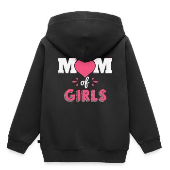 Mutter von Mädchen Mutter Muttertag Geschenk - Kinder Premium Organic Hoodie - Schwarz - Hinten - AI Model Kid Male (0cm)