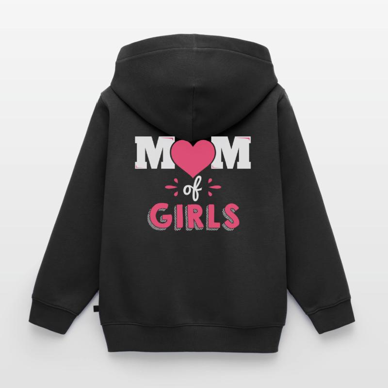 Mutter von Mädchen Mutter Muttertag Geschenk Kinder Premium Organic Hoodie