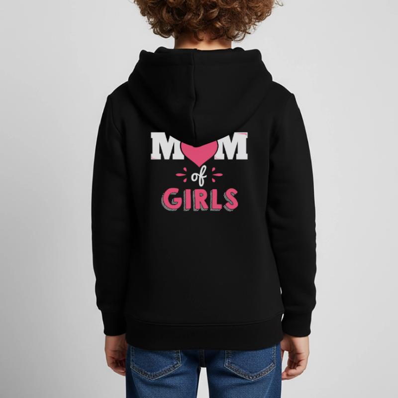Mutter von Mädchen Mutter Muttertag Geschenk Kinder Premium Organic Hoodie