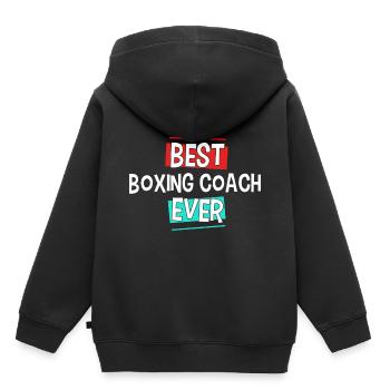 Best Boxing Coach Ever Boxer Gift - Kids Premium Organic Hoodie - black - Back - AI Model Kid Male (0cm)