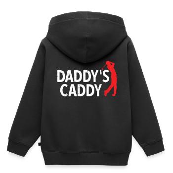 Golfplatz zum Golfen Golf - Kinder Premium Organic Hoodie - Schwarz - Hinten - AI Model Kid Male (0cm)