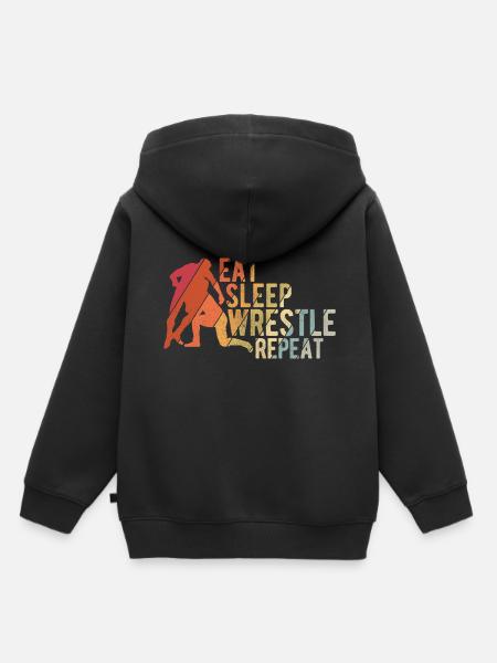 Grappling Martial Arts Wrestling - Kinder Premium Organic Hoodie - Schwarz