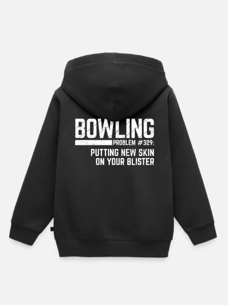 Bowling - Kinder Premium Organic Hoodie - Schwarz