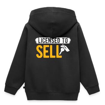 Immobilien-Händler Für Immobilien-Makler - Kinder Premium Organic Hoodie - Schwarz - Hinten - AI Model Kid Male (0cm)
