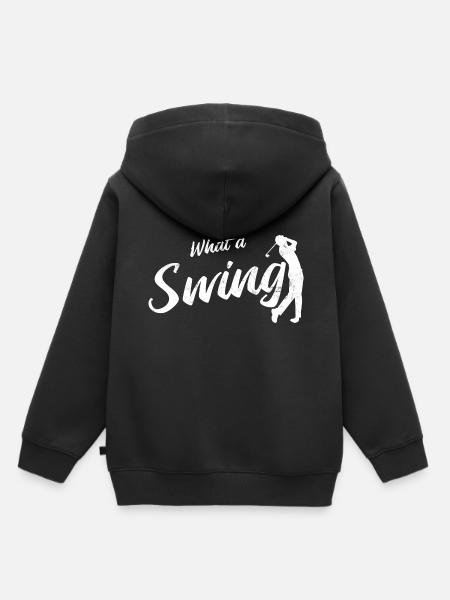 Golfplatz zum Golfen Golf - Kinder Premium Organic Hoodie - Schwarz