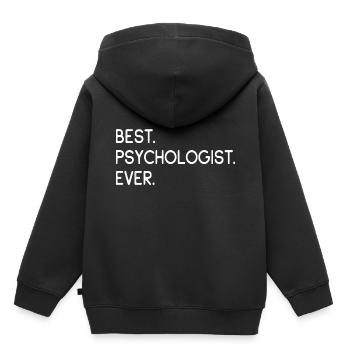 Psychologe - Kinder Premium Organic Hoodie - Schwarz - Hinten - AI Model Kid Male (0cm)