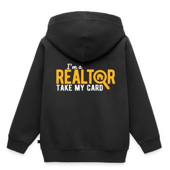 Immobilien-Händler Für Immobilien-Makler - Kinder Premium Organic Hoodie - Schwarz - Hinten - AI Model Kid Male (0cm)