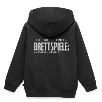 Brettspiele Brettspiel Spieleabend - Kinder Premium Organic Hoodie - Schwarz - Hinten - AI Model Kid Male (0cm)