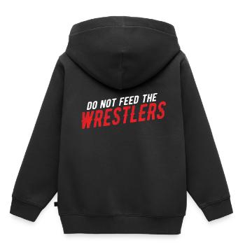 Grappling Martial Arts Wrestling - Kinder Premium Organic Hoodie - Schwarz - Hinten - AI Model Kid Male (0cm)