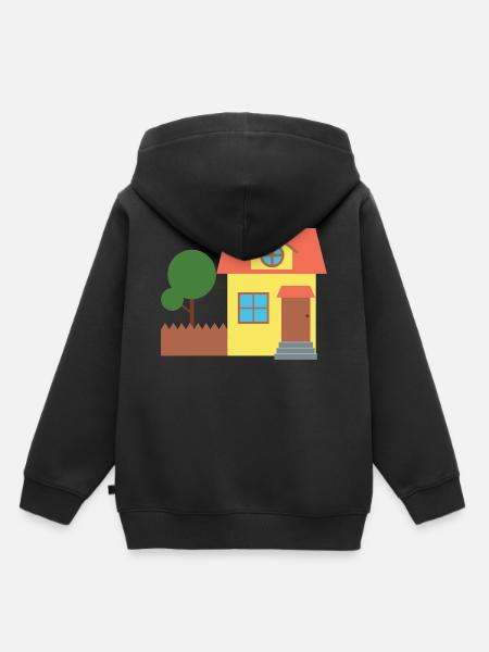 Haus - Kinder Premium Organic Hoodie - Schwarz