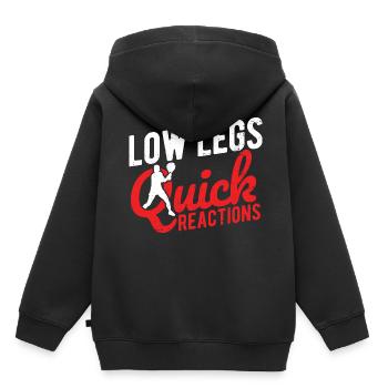 Tennisplatz Spruch Für Tennis - Kinder Premium Organic Hoodie - Schwarz - Hinten - AI Model Kid Male (0cm)