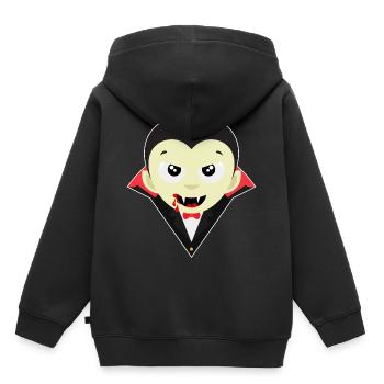 Little Dracula - Esprit de chauve-souris vampire Halloween - Sweat Premium à capuche enfant bio - noir - Dos - AI Model Kid Male (0cm)