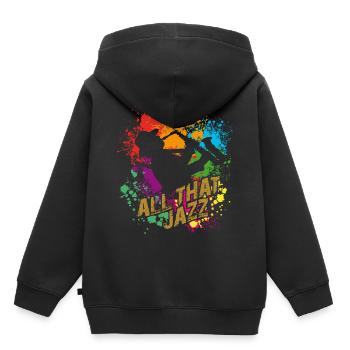 All That Jazz - Saxophone - Sweat Premium à capuche enfant bio - noir - Dos - AI Model Kid Male (0cm)