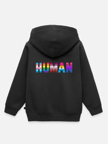 Menschliche LGBT - Kinder Premium Organic Hoodie - Schwarz