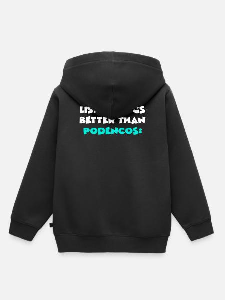 Podencos - Kinder Premium Organic Hoodie - Schwarz