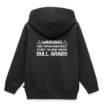 Bull Arab - Kinder Premium Organic Hoodie - Schwarz - Hinten - AI Model Kid Male (0cm)