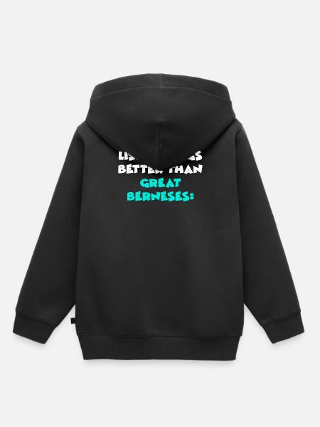 Great Berneses - Kinder Premium Organic Hoodie - Schwarz