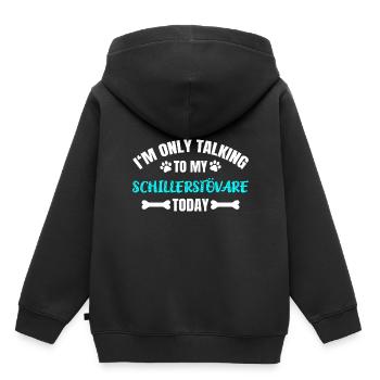 Schillerstövare - Sweat Premium à capuche enfant bio - noir - Dos - AI Model Kid Male (0cm)