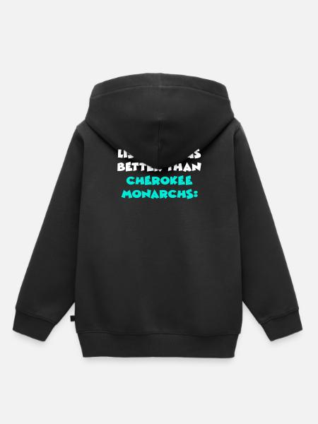 Cherokee Monarchs - Kinder Premium Organic Hoodie - Schwarz